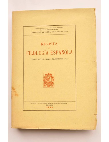 Revista de filología española. Tomo XXXVIII,...
