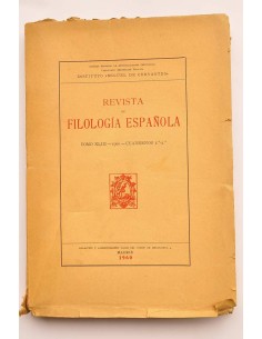Revista de filología española. Tomo XLIII, 1960 -...