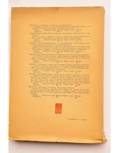 Revista de filología española. Tomo XLIII, 1960 - cuadernos 1º al 2º