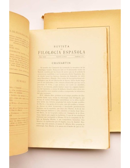 Revista de filología española. Tomo XXXV, 1951 - cuadernos 1º al 4º