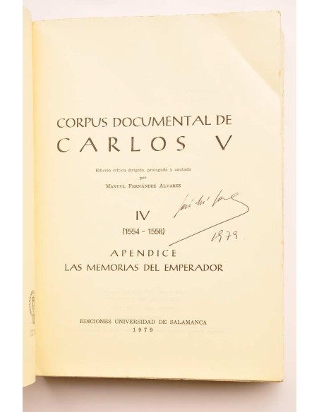 Corpus documental de Carlos V. Vol. IV. (1554 - 1558)