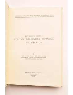 Estudios sobre Política indigenista española en América. I. 2