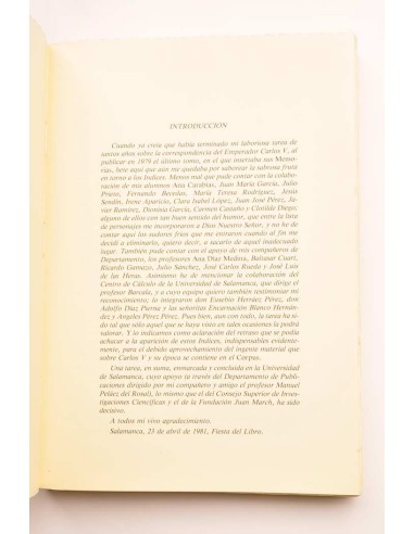 Corpus documental de Carlos V. Vol. V. Índices