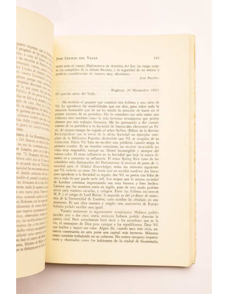 Cartas de José Cecilio del Valle