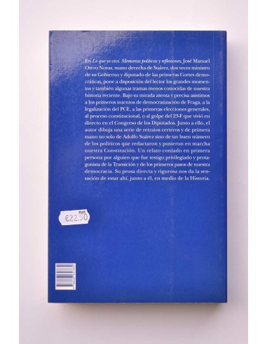 Lo que yo viví. Memorias políticas y reflexiones