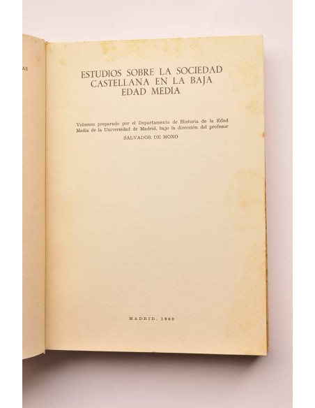 Estudios sobre la sociedad castellana en la Baja Edad Media