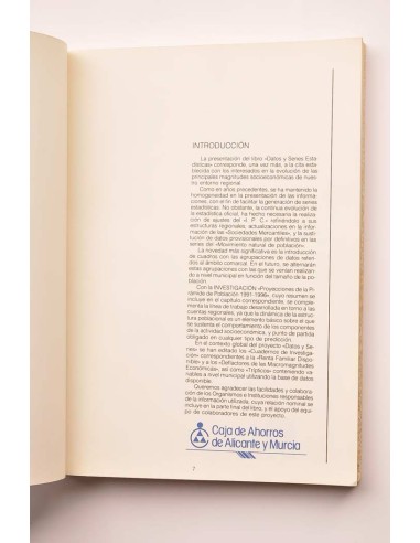 Murcia - 1986. Datos y series estadísticas