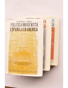 Estudios sobre Política indigenista española en América