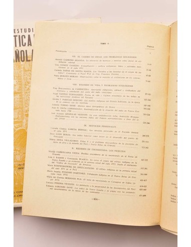 Estudios sobre Política indigenista española en...