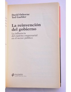 La reinvención del gobierno 2