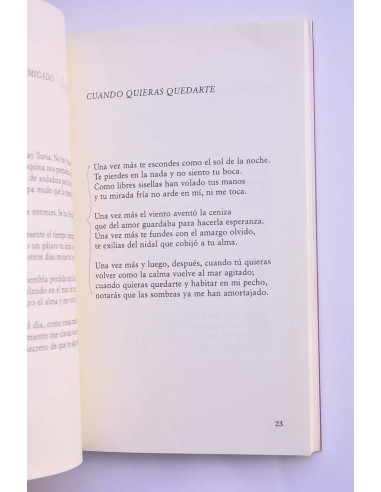 Buenas noches, amor, en tu tristeza