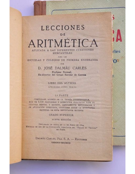 Lecciones de aritmética. Libro del alumno. Grado superior