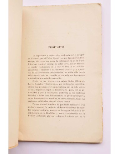 Cien años de vida universitaria