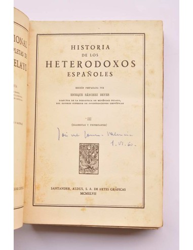 Historia de los heterodoxos españoles. III....
