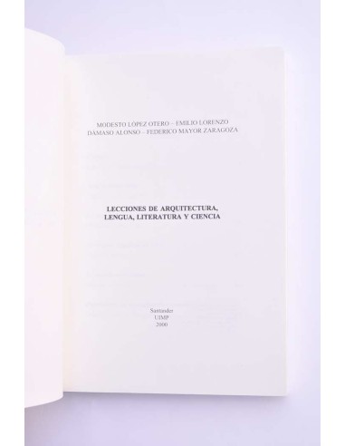 Lecciones de arquitectura, lengua, literatura y...