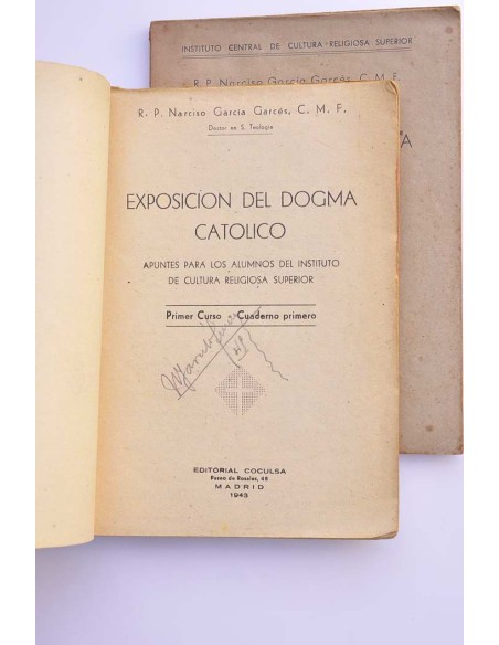 Exposición del dogma católico. Primer curso