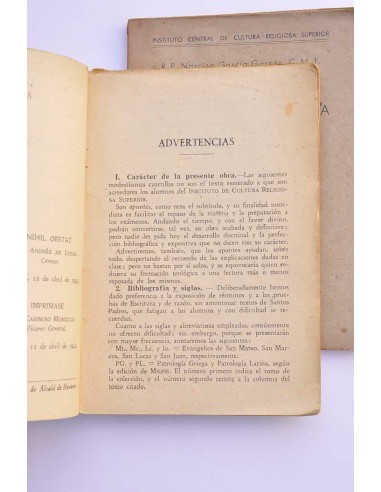 Exposición del dogma católico. Primer curso