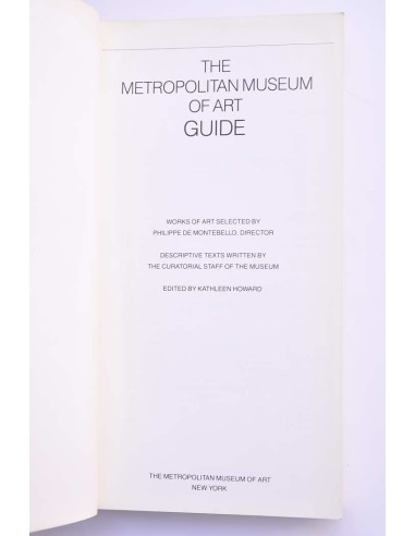 The Metropolitan Museum of Art. Guide