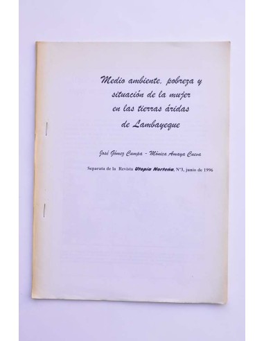 Medio ambiente, pobreza y situación de la mujer...