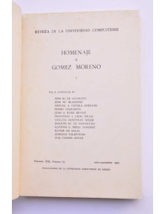 Homenaje a Gómez Moreno. I 2