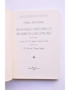 Bosquejo histórico de Murcia y su Concejo 2