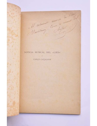Noticia musical del Lied o Canço catalana