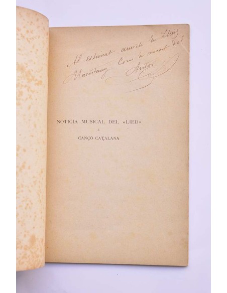 Noticia musical del Lied o Canço catalana