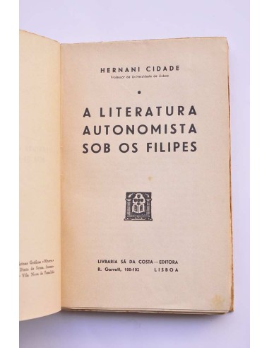 A literatura autonomista sob os Filipes