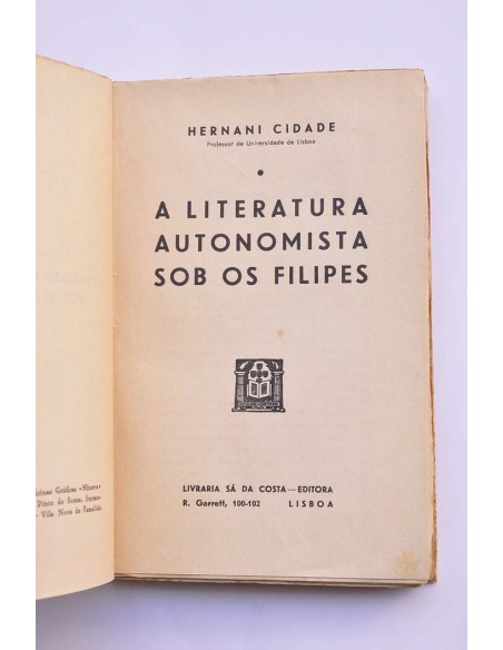 A literatura autonomista sob os Filipes