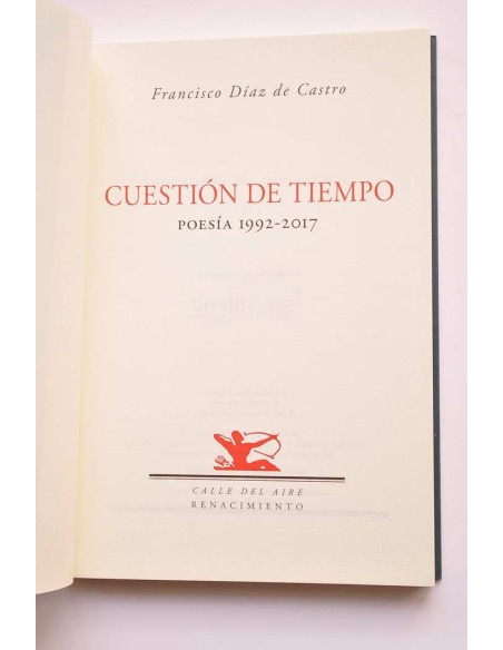 Cuestión de tiempo. Poesía 1992 - 2017