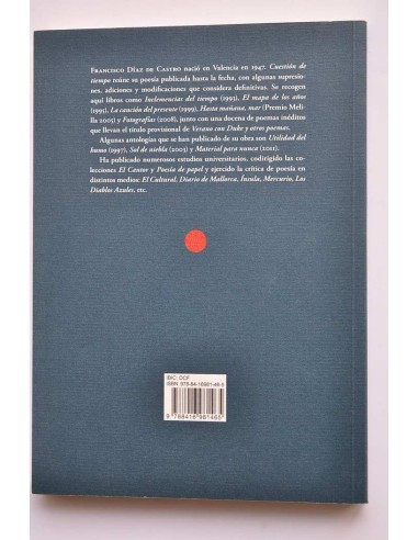 Cuestión de tiempo. Poesía 1992 - 2017