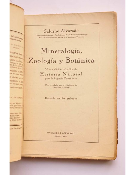 Mineralogía, zoología y botánica. Para la segunda enseñanza