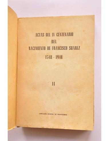 Actas del IV Centenario del nacimiento de...