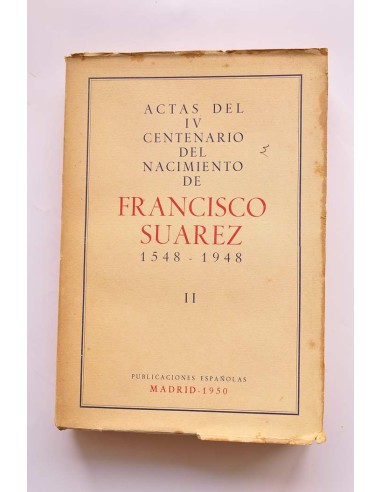 Actas del IV Centenario del nacimiento de...