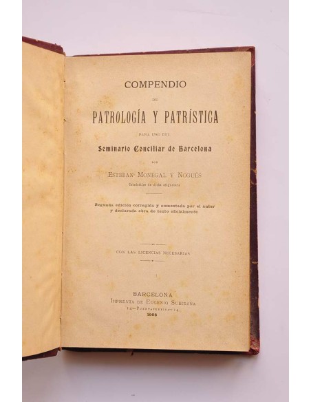 Compendio de Patrología y Patrística