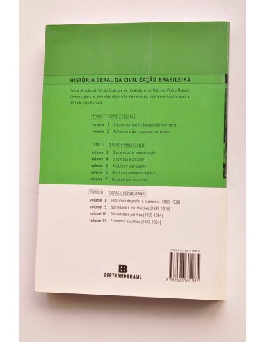 História geral da civilizaçao brasileira. Tomo...