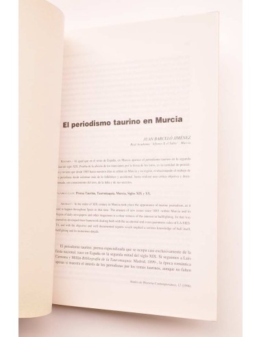 El periodismo taurino en Murcia