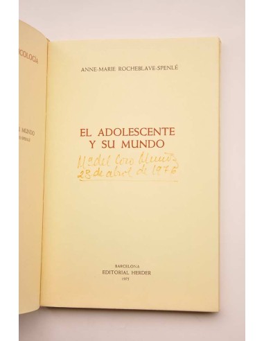 El adolescente y su mundo