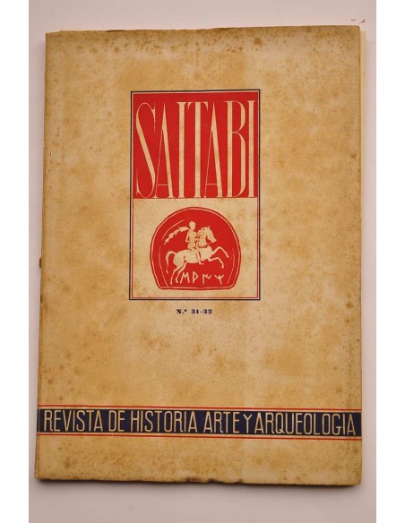 Saitabi. Revista de historia, arte y arqueología, nº 31-32, 1949