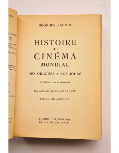 Histoire du Cinema Mondial des origines a nos...