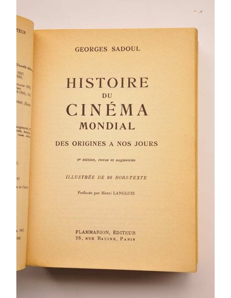 Histoire du Cinema Mondial des origines a nos jours