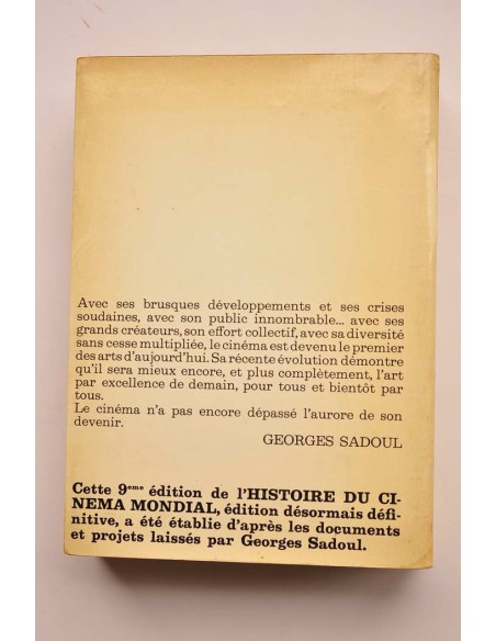 Histoire du Cinema Mondial des origines a nos jours