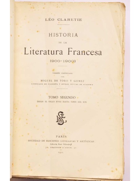 Historia de la literatura francesa (900 - 1900)