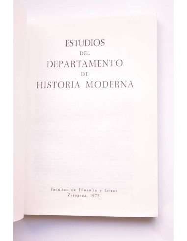 Estudios del Departamento de Historia Moderna