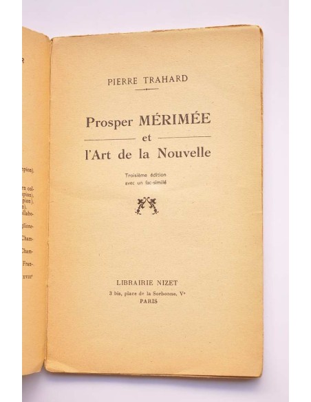 Prosper Mérimée et l'Art de la Nouvelle