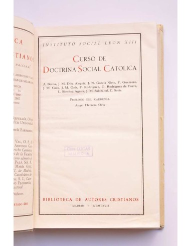 Curso de doctrina social católica