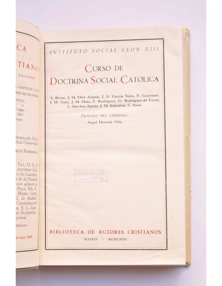 Curso de doctrina social católica