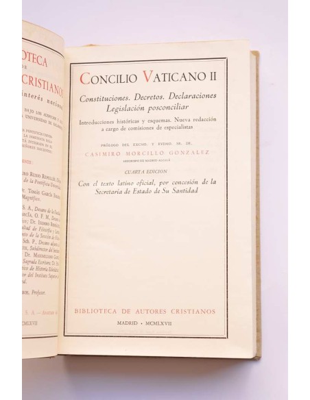 Concilio Vaticano II. Constituciones. Decretos. Declaraciones. Legislación posconciliar