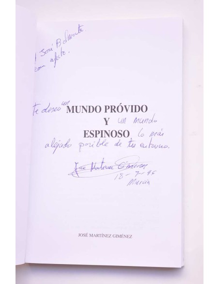 Mundo próvido y espinoso
