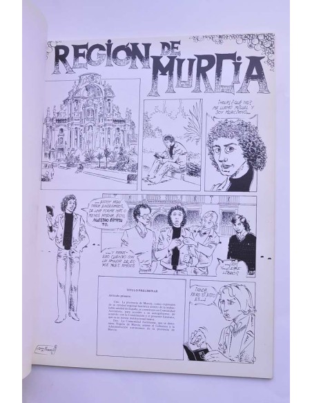 Estatuto de Autonomía de la Región de Murcia. Comic